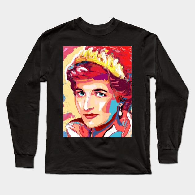 Princess Diana Long Sleeve T-Shirt by mailsoncello